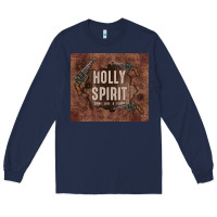 Navy holly spirit come like a flood Long Sleeve Tee - TumblerDesignByShophia