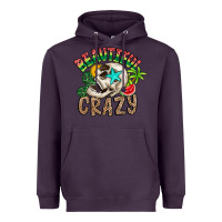 Plum Beautiful Crazy Summer Heavyweight Hoodie - CowhideDigitalArt