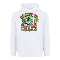 White Beautiful Crazy Summer Heavyweight Hoodie - CowhideDigitalArt