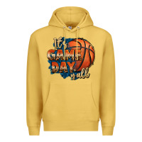 Antique Gold it's game day y'all basketball Premium Hoodie - FaDigitalArtStudio