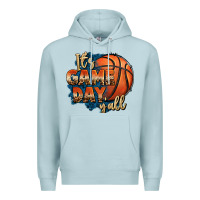 Blue Mist it's game day y'all basketball Premium Hoodie - FaDigitalArtStudio