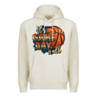 Oatmeal Heather it's game day y'all basketball Premium Hoodie - FaDigitalArtStudio
