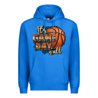 True Royal it's game day y'all basketball Premium Hoodie - FaDigitalArtStudio