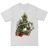 Dove Grey Festive af Christmas middle finger Premium Tee - NancyCooperArtShop
