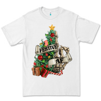 White Festive af Christmas middle finger Premium Tee - NancyCooperArtShop