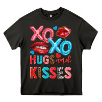 Asphalt xo xo hugs and kisses Heavy Core Tee - NancyCooperArtShop