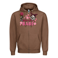Chestnut Valentine Babe Valentine's Day Skull Zipper Hoodie - FaDigitalArtStudio