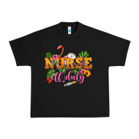 Black Nurse off duty Urban Heavy Tee - NancyCooperArtShop