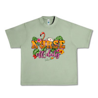Oil Green Nurse off duty Urban Heavy Tee - NancyCooperArtShop