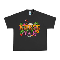Pigment Black Nurse off duty Urban Heavy Tee - NancyCooperArtShop