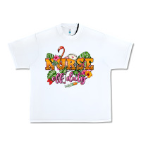 White Nurse off duty Urban Heavy Tee - NancyCooperArtShop