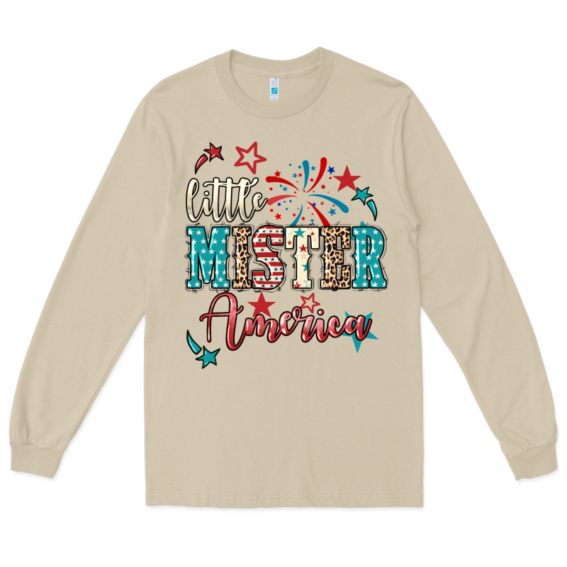 Little Mister America 4th Of July Long Sleeve Tee by HowdyJamesFarm | Teevron