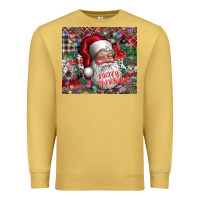 Antique Gold merry christmas Premium Sweatshirt - CowhideDigitalArt