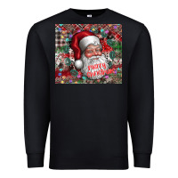 Black merry christmas Premium Sweatshirt - CowhideDigitalArt