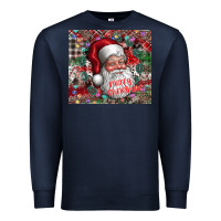 Navy merry christmas Premium Sweatshirt - CowhideDigitalArt