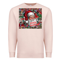 Pale Pink merry christmas Premium Sweatshirt - CowhideDigitalArt