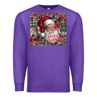Purple merry christmas Premium Sweatshirt - CowhideDigitalArt