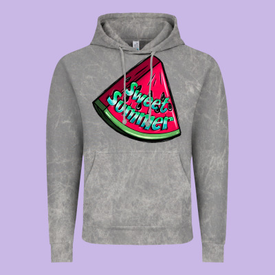 Sweet Summer Watermelon Vintage Hoodie Designed By Nancycooperartshop