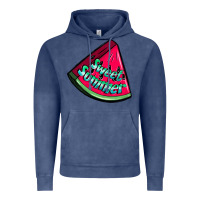 Vintage Denim sweet summer watermelon Vintage Hoodie - NancyCooperArtShop