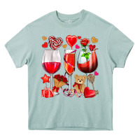 Arona valentines day wine glasses Heavy Core Tee - NancyCooperArtShop