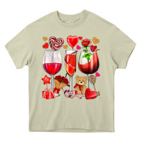 Mossy valentines day wine glasses Heavy Core Tee - NancyCooperArtShop