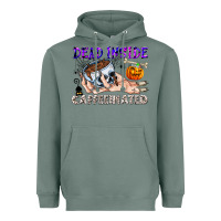 Dead Inside Caffeinated Heavyweight Hoodie | Teevron