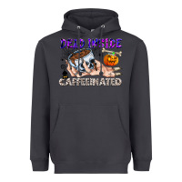 Smoke Dead Inside Caffeinated Heavyweight Hoodie - CowhideDigitalArt