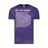 Cloud Purple Why I am a Democrat cool political outfit for democrats Long Sleeve Vintage Tee - lanVoArt