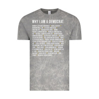 Cloud Rock Why I am a Democrat cool political outfit for democrats Long Sleeve Vintage Tee - lanVoArt