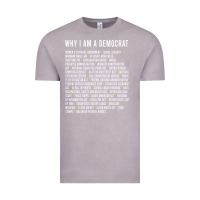Vintage Zinc Why I am a Democrat cool political outfit for democrats Long Sleeve Vintage Tee - lanVoArt