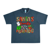 Midnight Navy Santa's Favorite Phlebotomist Urban Heavy Tee - texasbilliewilder