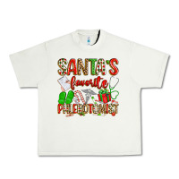 Pistachio Santa's Favorite Phlebotomist Urban Heavy Tee - texasbilliewilder