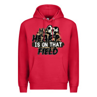 Cardinal my heart is on that field soccer Premium Hoodie - FaDigitalArtStudio