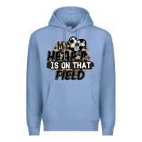 Colony Blue my heart is on that field soccer Premium Hoodie - FaDigitalArtStudio