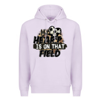 Lilac my heart is on that field soccer Premium Hoodie - FaDigitalArtStudio