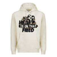 Oatmeal Heather my heart is on that field soccer Premium Hoodie - FaDigitalArtStudio