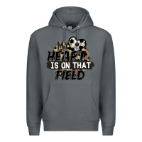 Rock my heart is on that field soccer Premium Hoodie - FaDigitalArtStudio