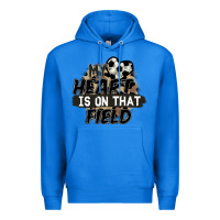 True Royal my heart is on that field soccer Premium Hoodie - FaDigitalArtStudio