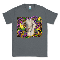 Charcoal Heather mardi gras goat fleur de lis Classic Tee - RanaPortraitStore