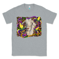 Heather Grey mardi gras goat fleur de lis Classic Tee - RanaPortraitStore