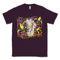 Plum mardi gras goat fleur de lis Classic Tee - RanaPortraitStore