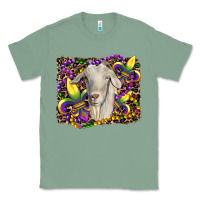 Sage mardi gras goat fleur de lis Classic Tee - RanaPortraitStore