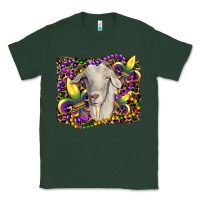 Sports Green mardi gras goat fleur de lis Classic Tee - RanaPortraitStore