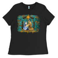Black oh holy night western Ladies Tee - RanaPortraitStore