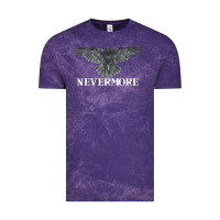 Cloud Purple Hot Trend Raven Nevermore Poetry Halloween Edgar Allan Poe Vintage Tee - lanVoArt