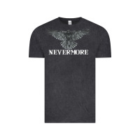 Vintage Black Hot Trend Raven Nevermore Poetry Halloween Edgar Allan Poe Vintage Tee - lanVoArt