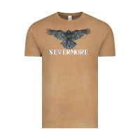 Vintage Camel Hot Trend Raven Nevermore Poetry Halloween Edgar Allan Poe Vintage Tee - lanVoArt