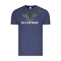 Vintage Denim Hot Trend Raven Nevermore Poetry Halloween Edgar Allan Poe Vintage Tee - lanVoArt