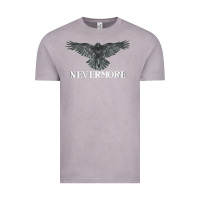 Vintage Zinc Hot Trend Raven Nevermore Poetry Halloween Edgar Allan Poe Vintage Tee - lanVoArt