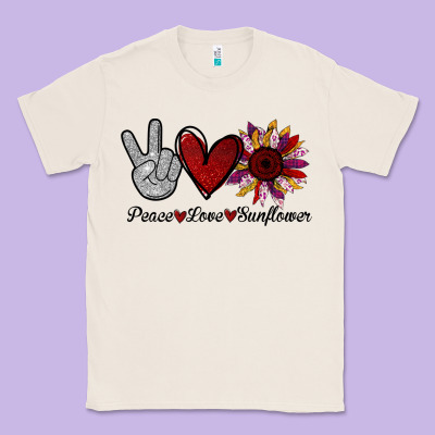 Peace Love Sunflower Classic Tee Designed By Bettercallsaul